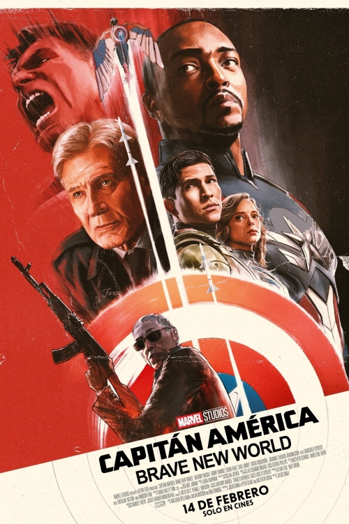 Ver Captain America: Brave New World (2025) online gratis, poster, sinopsis, tráiler, reparto y más